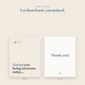 Noticed You Being Awesome Today | Printable Thank You Card | Instant Download