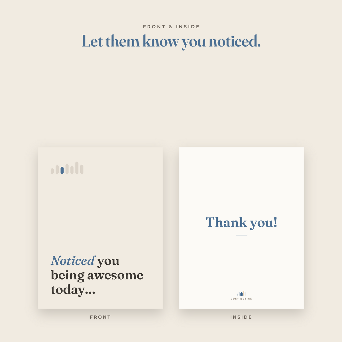 Noticed You Being Awesome Today | Printable Thank You Card | Instant Download